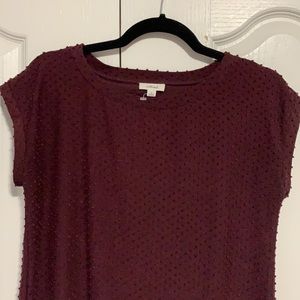Swiss dot top from Aritzia